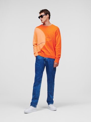 Karl Lagerfeld Bluzka sportowa w kolorze pomarańczowy