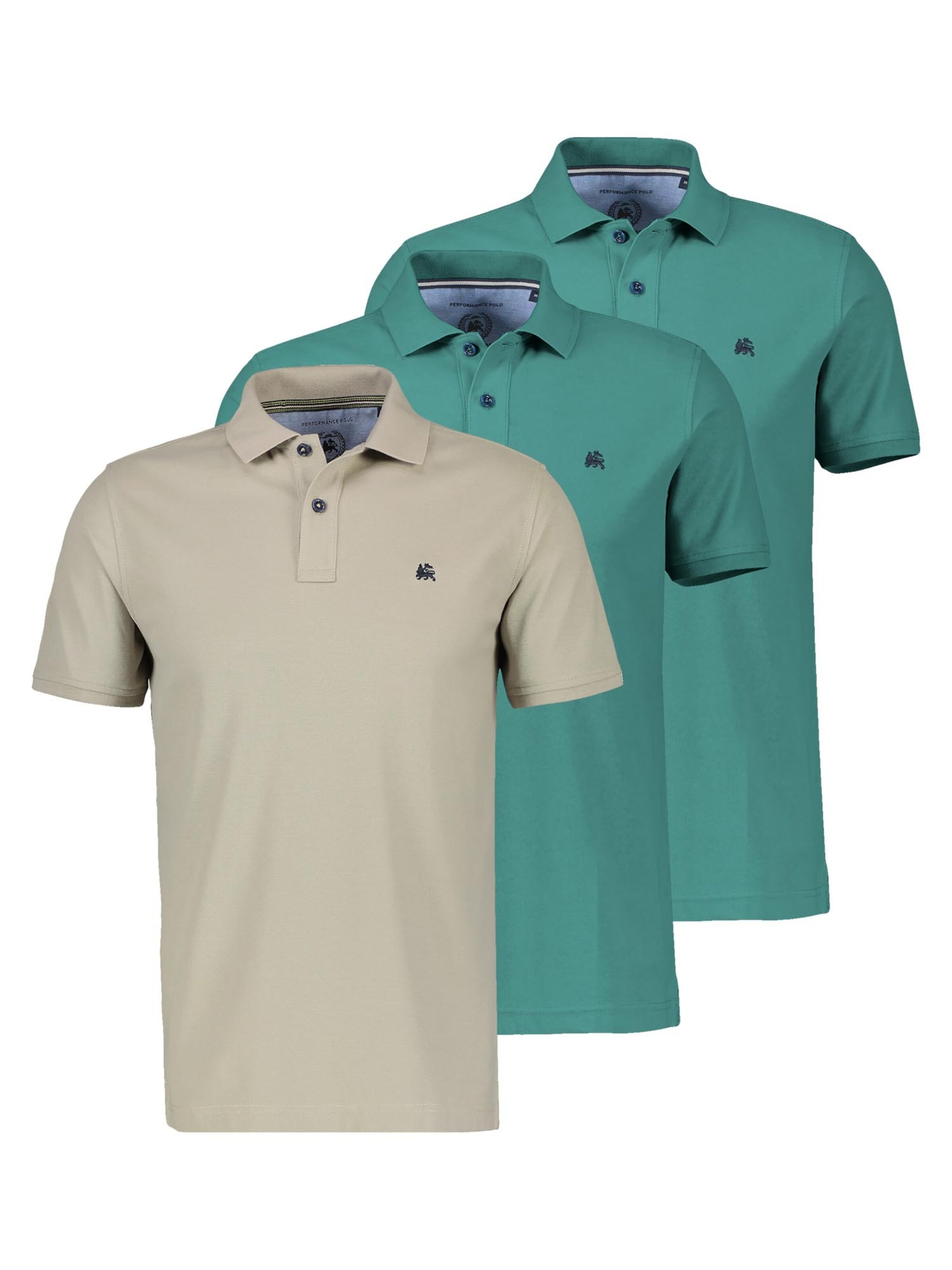 LERROS Shirt 'Basic'‌‌‌ in Grün: Vorderseite