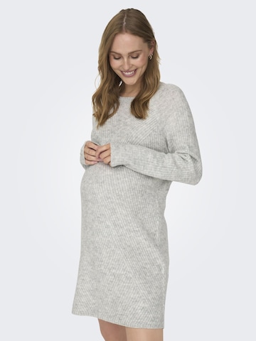 Only Maternity Knitted dress 'Carol' in Grey