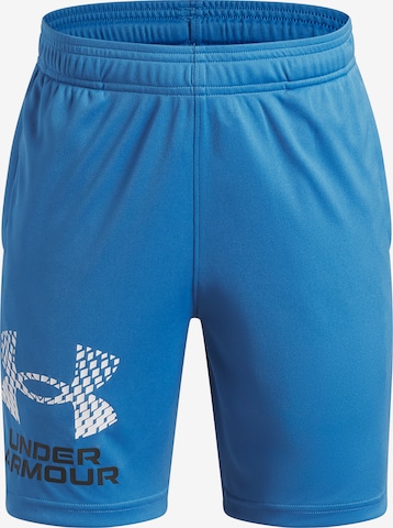 UNDER ARMOUR Workout Pants in Blue: front
