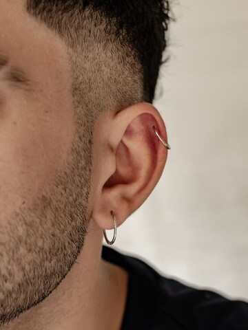 Hey Happiness Oorbel 'Slim Hoop' in Zilver