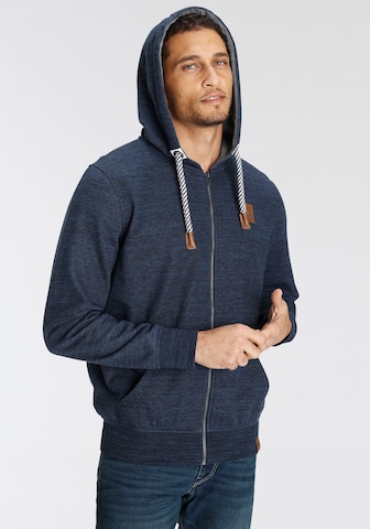 AJC Zip-Up Hoodie in Blue