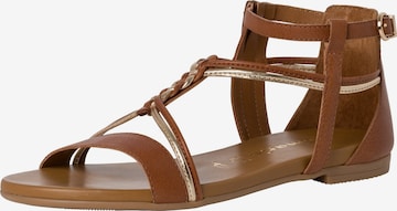 Sandales TAMARIS en marron : devant