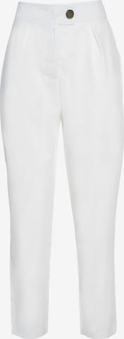 Influencer Trousers in White: front