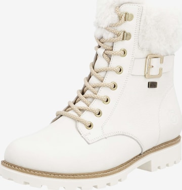 Bottines à lacets REMONTE en blanc : devant