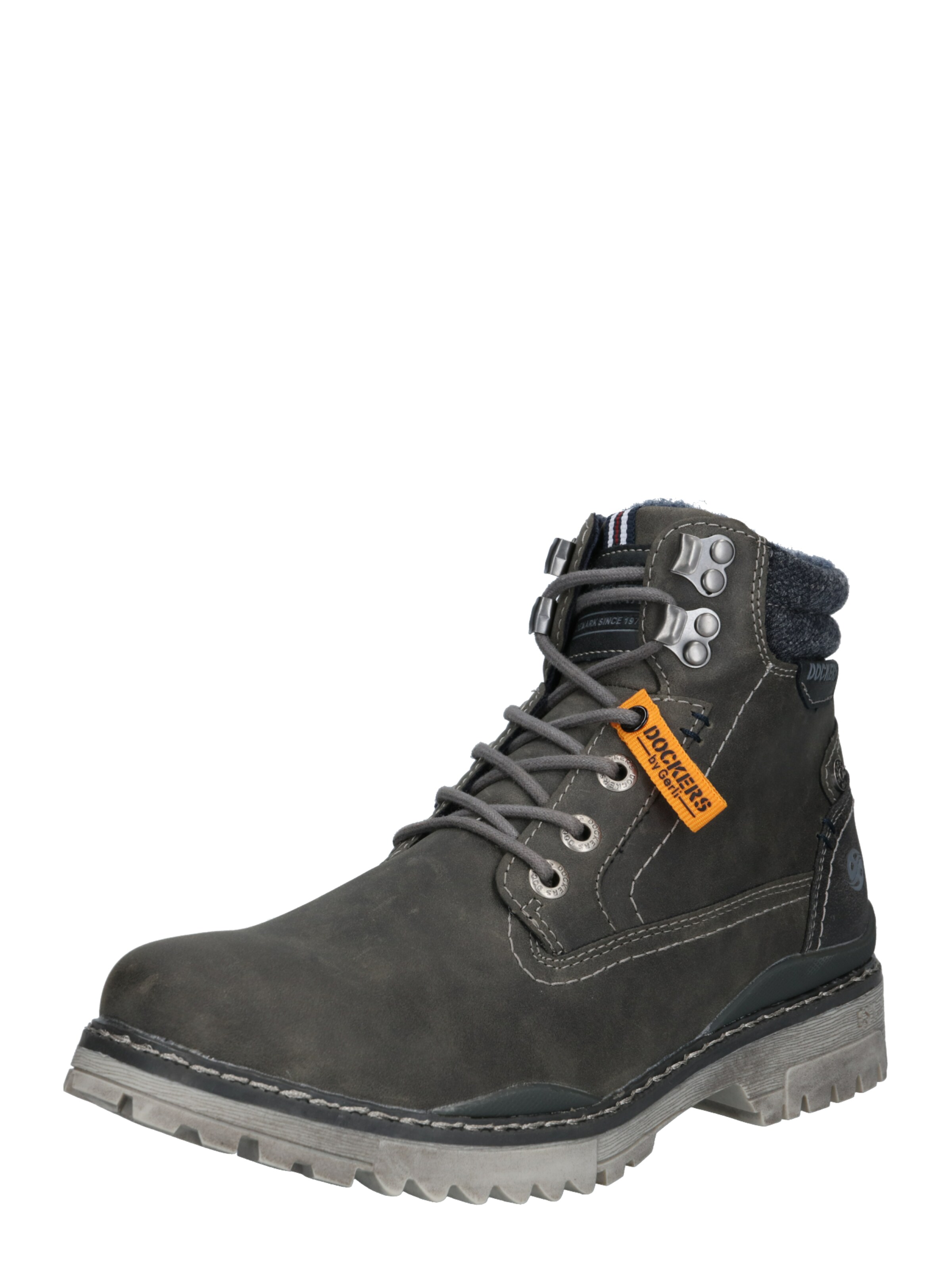 Dockers by Gerli Lace-Up Boots in Grey: front