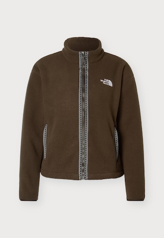 THE NORTH FACE - Casaco de velo 'FLEESKI' em castanho: frente