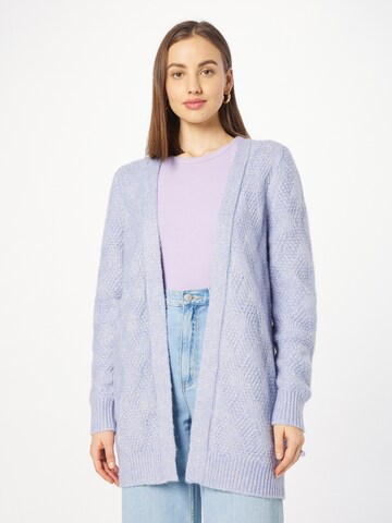 QS Knit Cardigan in Purple: front