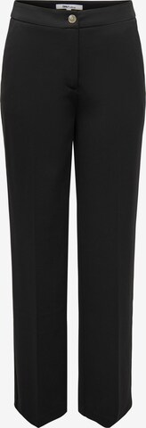 Regular Pantalon à plis ONLY en noir : devant