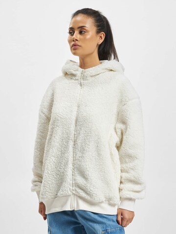 DEF Fleece Jacket 'Naomi' in White: front