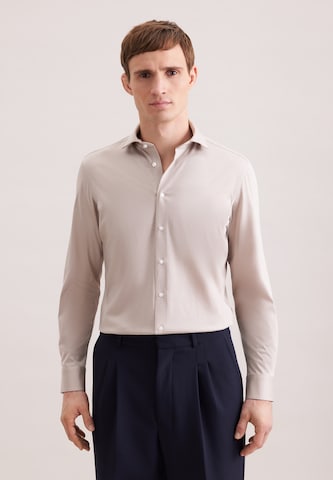 SEIDENSTICKER Businesshemd in Beige: Vorderseite