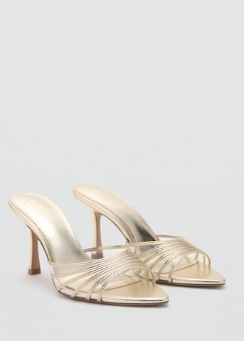 MANGO Sandals 'Pepyst' in Gold