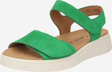 GABOR - Sandalias en verde: frente