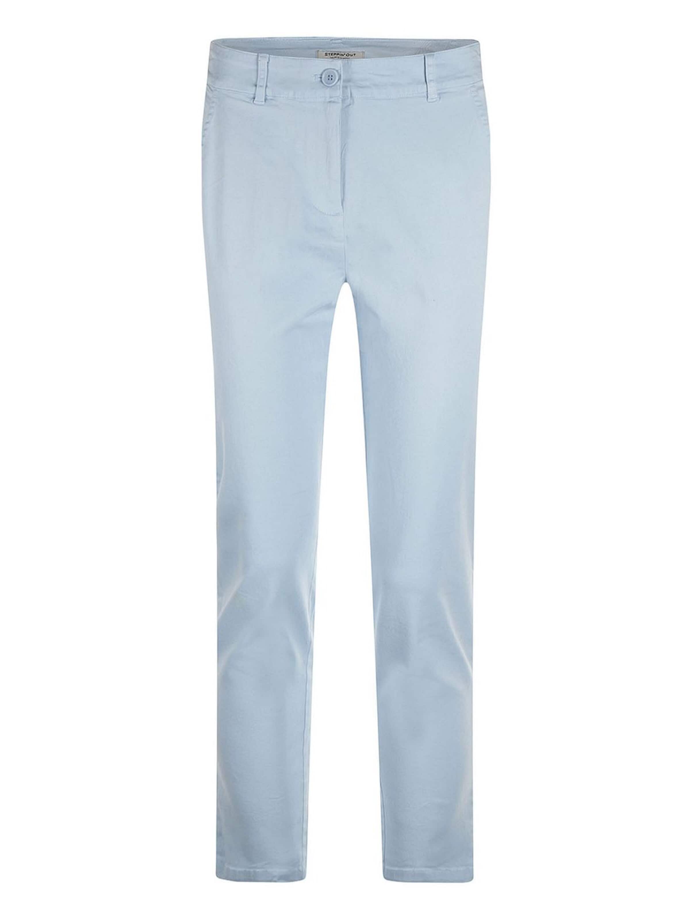 Steppin' out Regular Chino in Blauw: voorkant