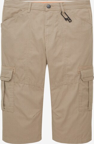 Pantalon cargo TOM TAILOR en beige : devant