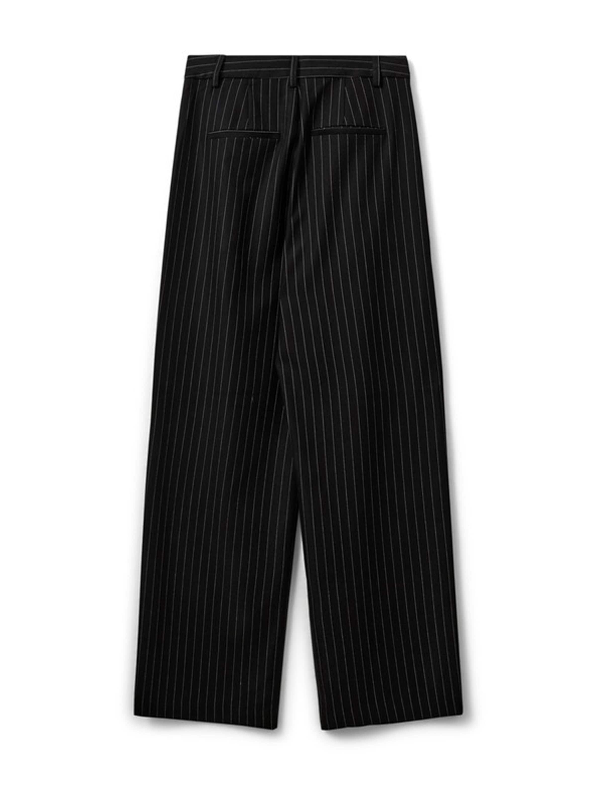 Sofie Schnoor Wide leg Παντελόνι πλισέ σε μαύρο