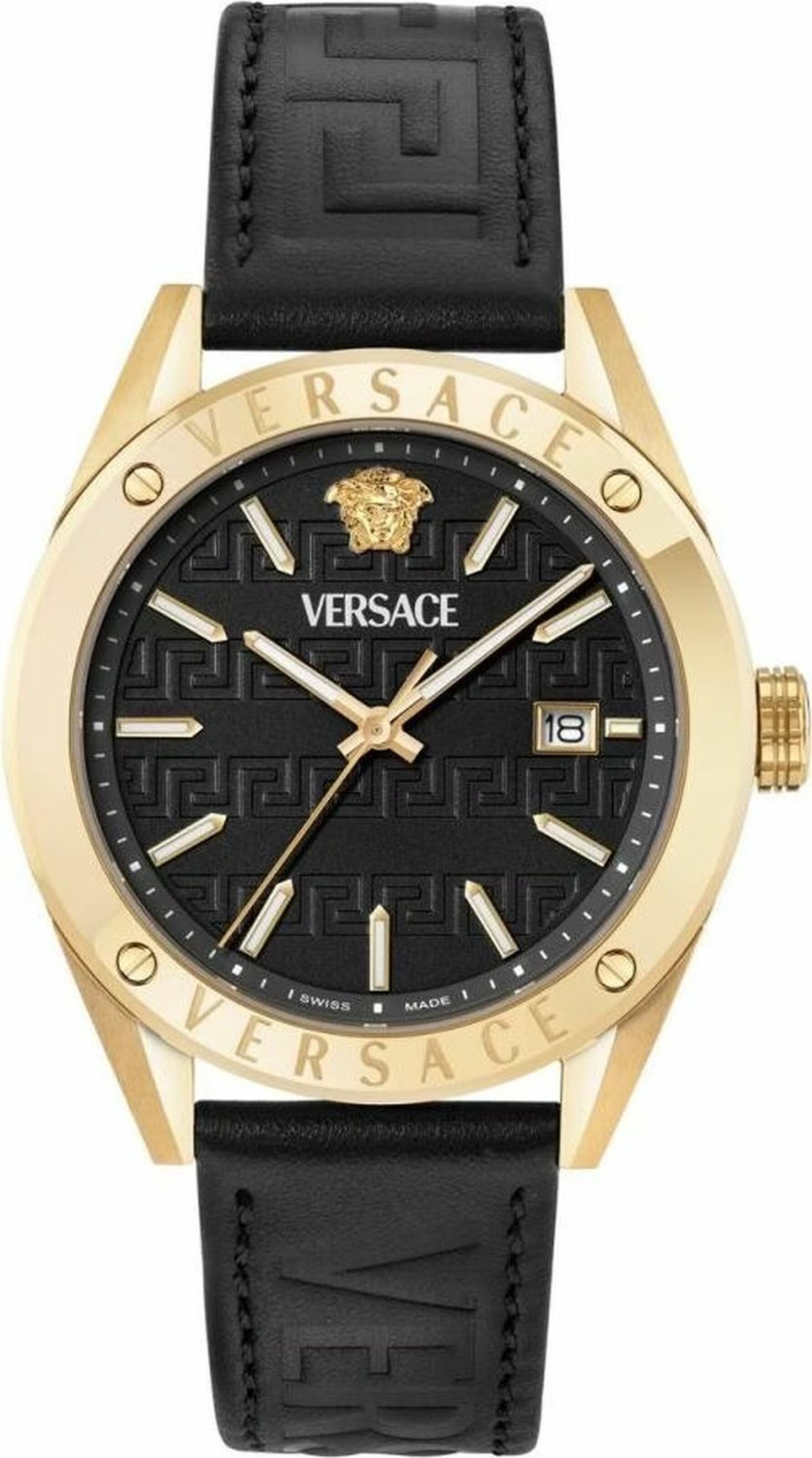 VERSACE Analog watch in One Size in Gold / Black, Item view