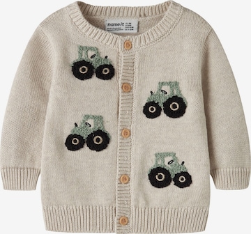 NAME IT - Cárdigan 'NBMLONDON' en beige: frente
