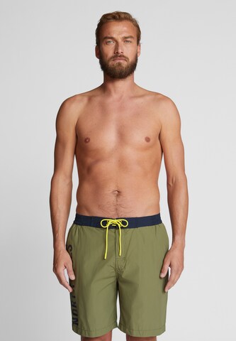 Shorts de bain North Sails en vert : devant