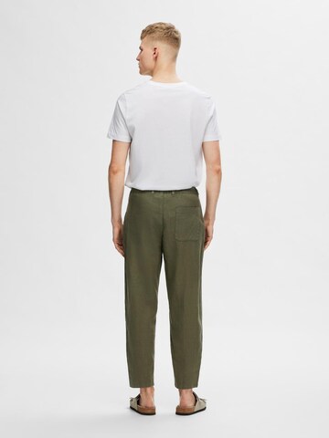 SELECTED HOMME Regular Broek 'MAGNUS' in Groen