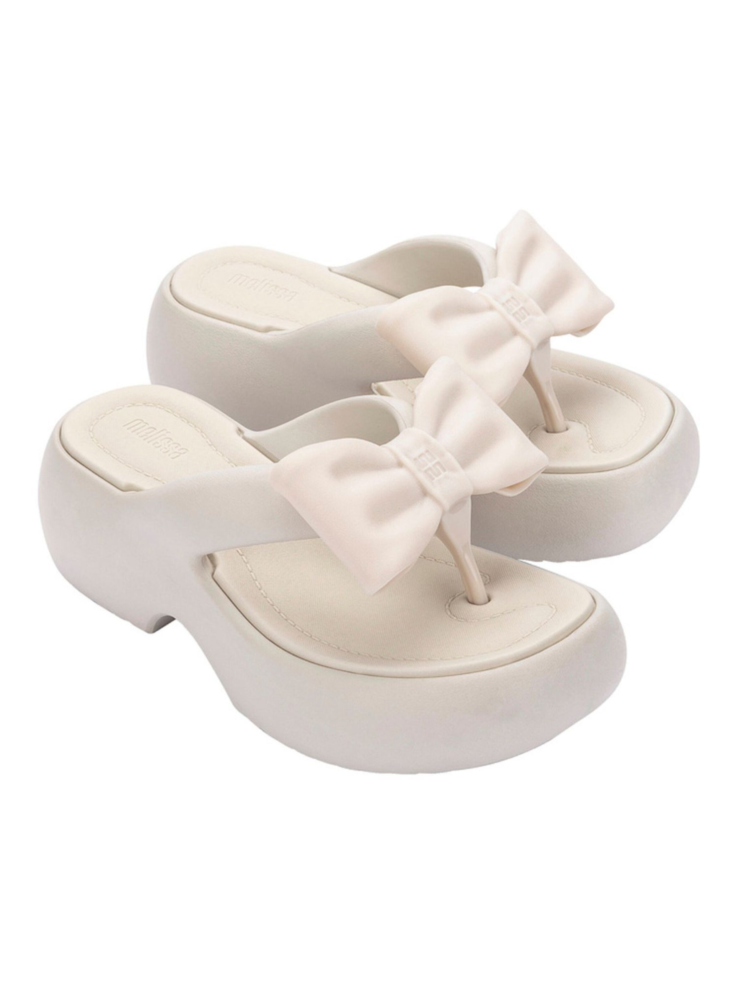 MELISSA Zehentrenner 'Free Fuzzy' in Beige