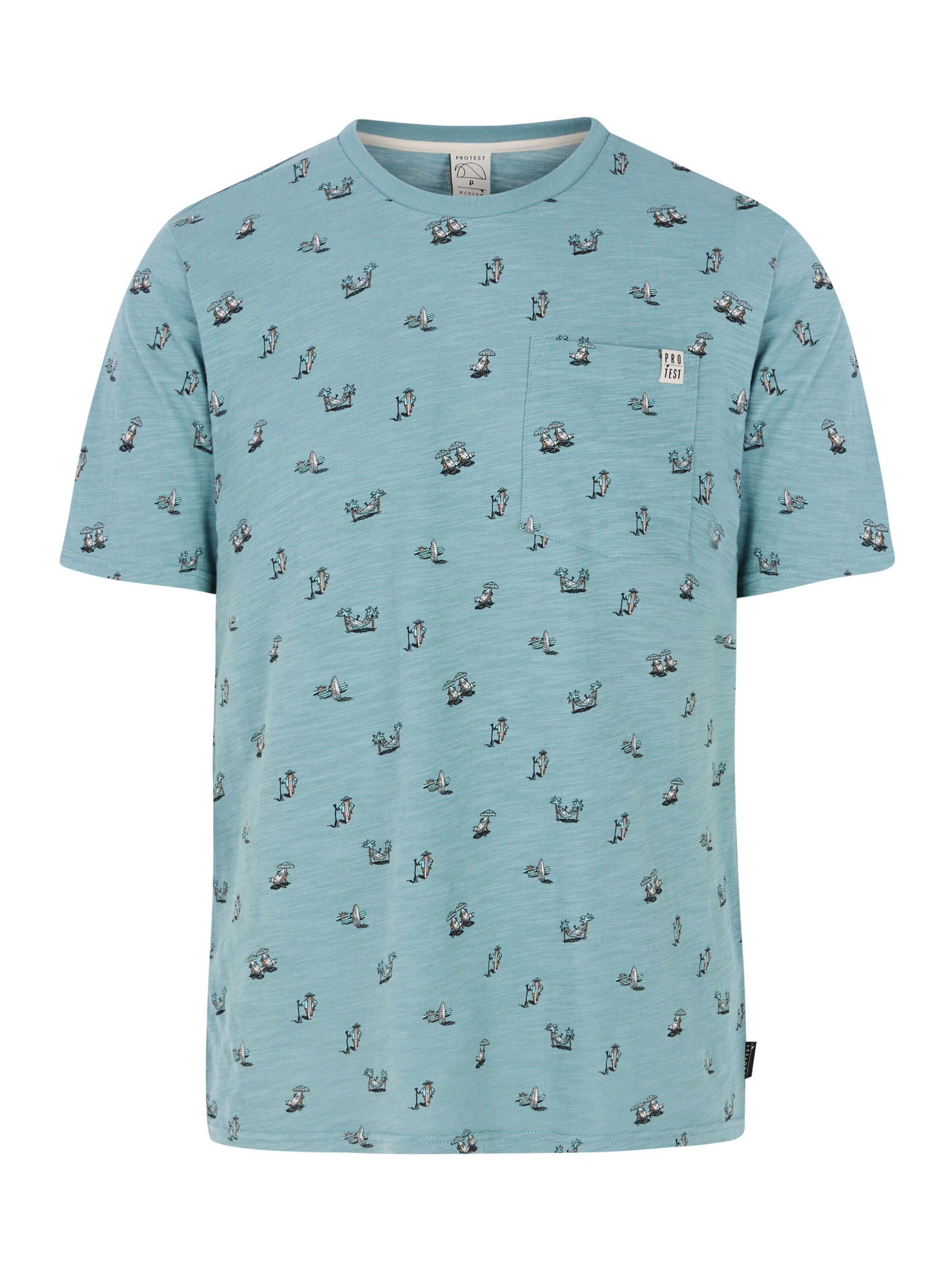 PROTEST Shirt 'PRTElston' in Green: front