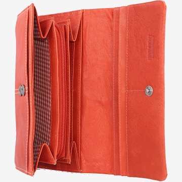 GREENBURRY Wallet 'Tumble Nappa' in Orange