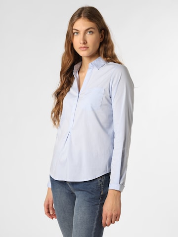 Marie Lund Blouse in Blauw: voorkant