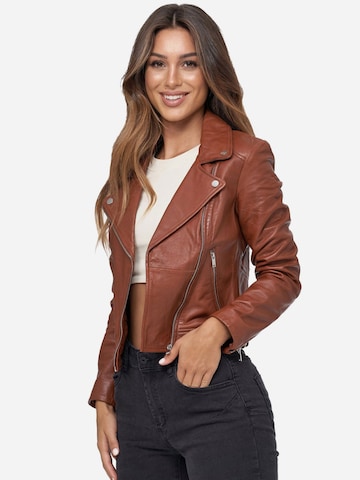 Tazzio Between-Season Jacket 'F507' in Brown