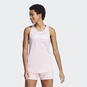 ADIDAS SPORTSWEAR - Top desportivo 'Essentials' em rosa: frente