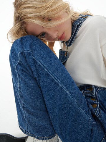 LENI KLUM x ABOUT YOU Jean Overalls 'Jenna' in Blue