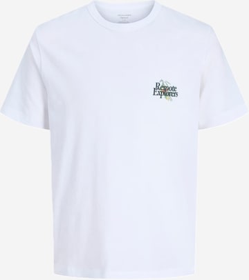 T-Shirt 'JORMontauk' JACK & JONES en blanc : devant