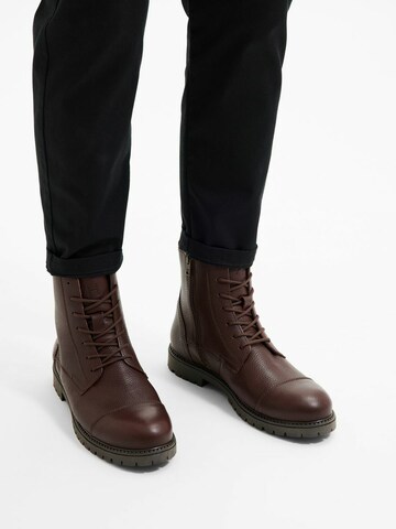 SELECTED HOMME Lace-Up Boots 'THOMAS' in Brown