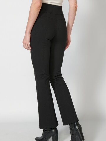 KOROSHI Boot cut Pants in Black