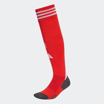 ADIDAS PERFORMANCE Soccer Socks in Red: front