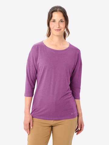 VAUDE Functioneel shirt 'Neyland' in Lila: voorkant