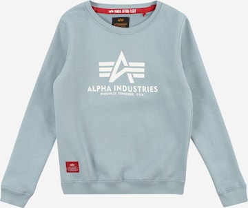 Felpa di ALPHA INDUSTRIES in grigio: frontale