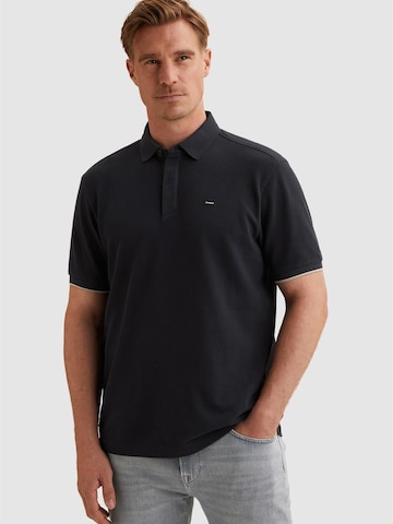 Maglietta 'Polo shirt in pique with texture' di VANGUARD in nero: frontale