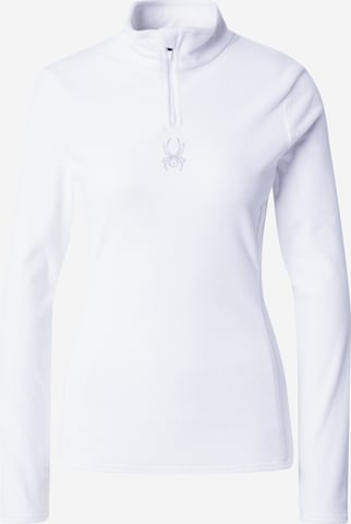Spyder Sportief sweatshirt in Wit: voorkant