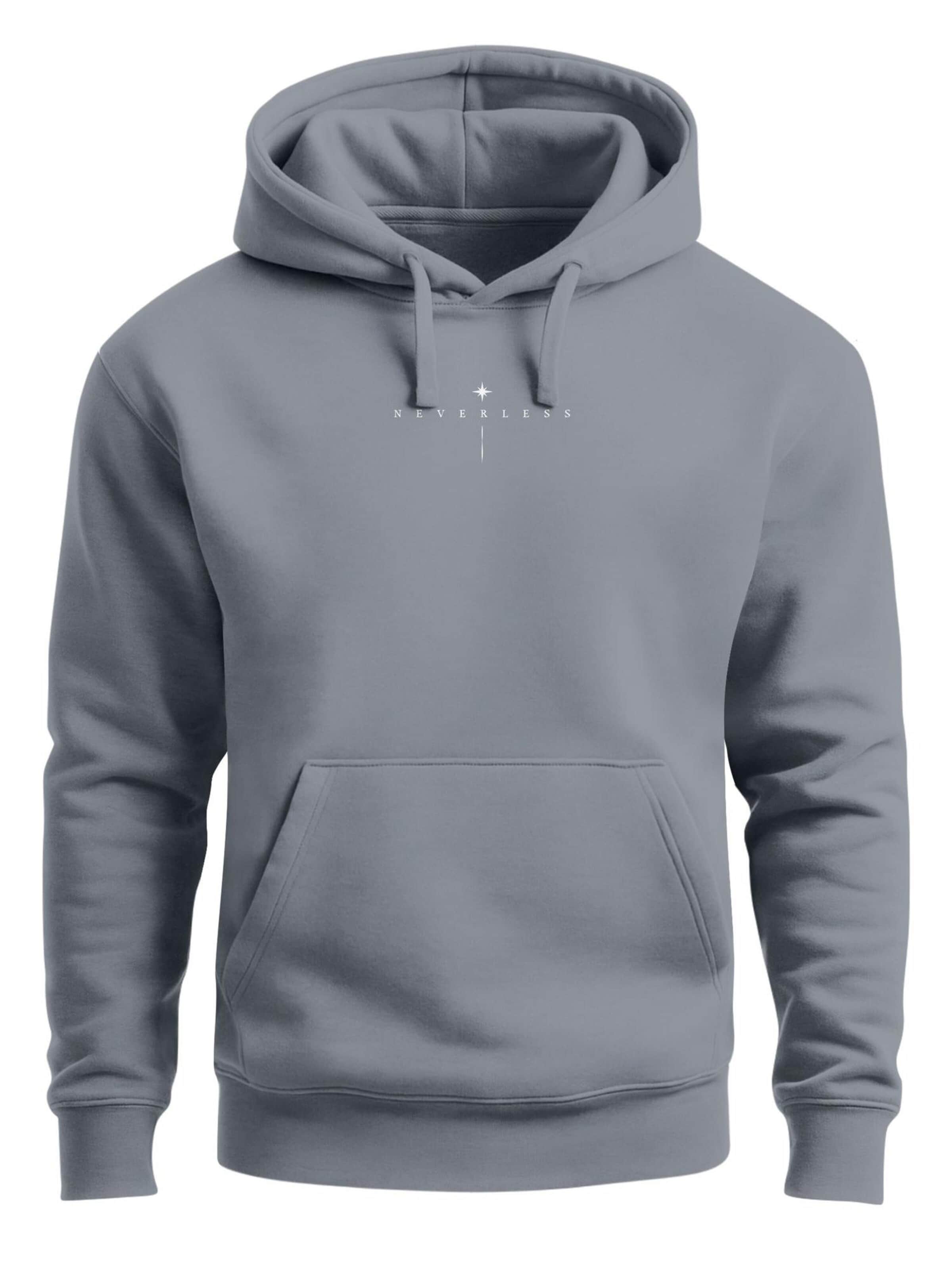 Neverless Sweatshirt 'Spiritual Awareness' in Grey: front