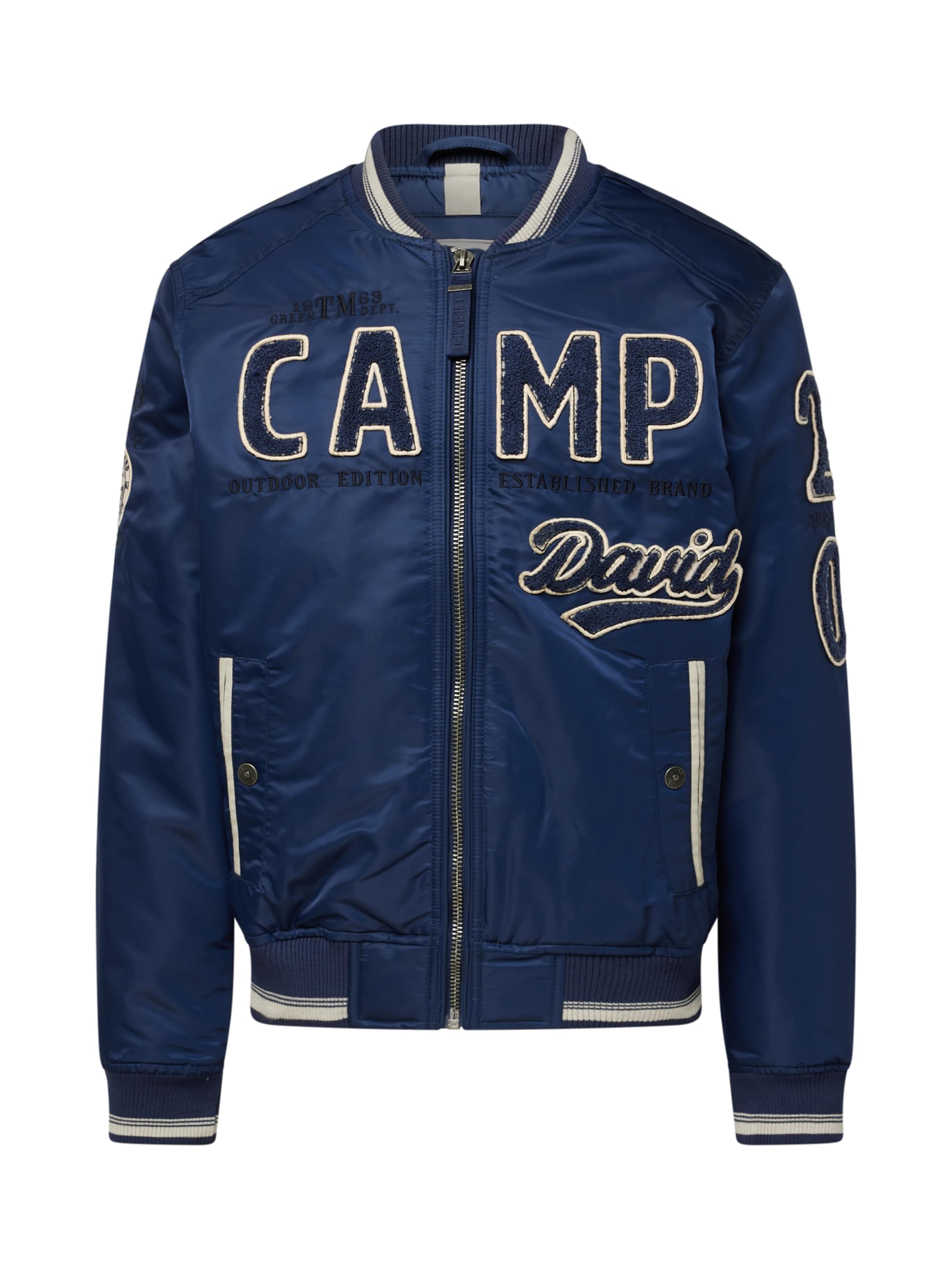 Veste mi-saison CAMP DAVID en bleu : devant