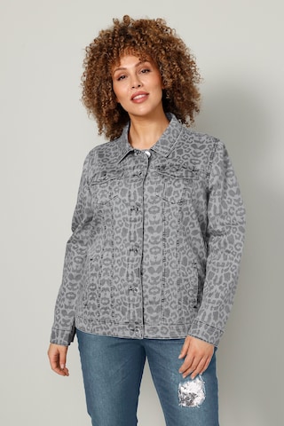 MIAMODA Between-Season Jacket in Grey: front