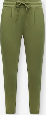 ICHI Tapered Pleat-Front Pants 'IHKATE' in Green: front