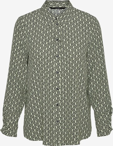 VERO MODA Blouse 'NYA' in Groen: voorkant