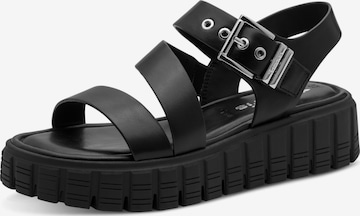 Tamaris Sandaal, värv must: eest vaates