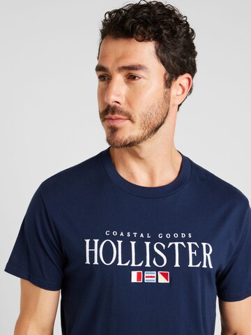HOLLISTER T-shirt 'COASTAL' i blå