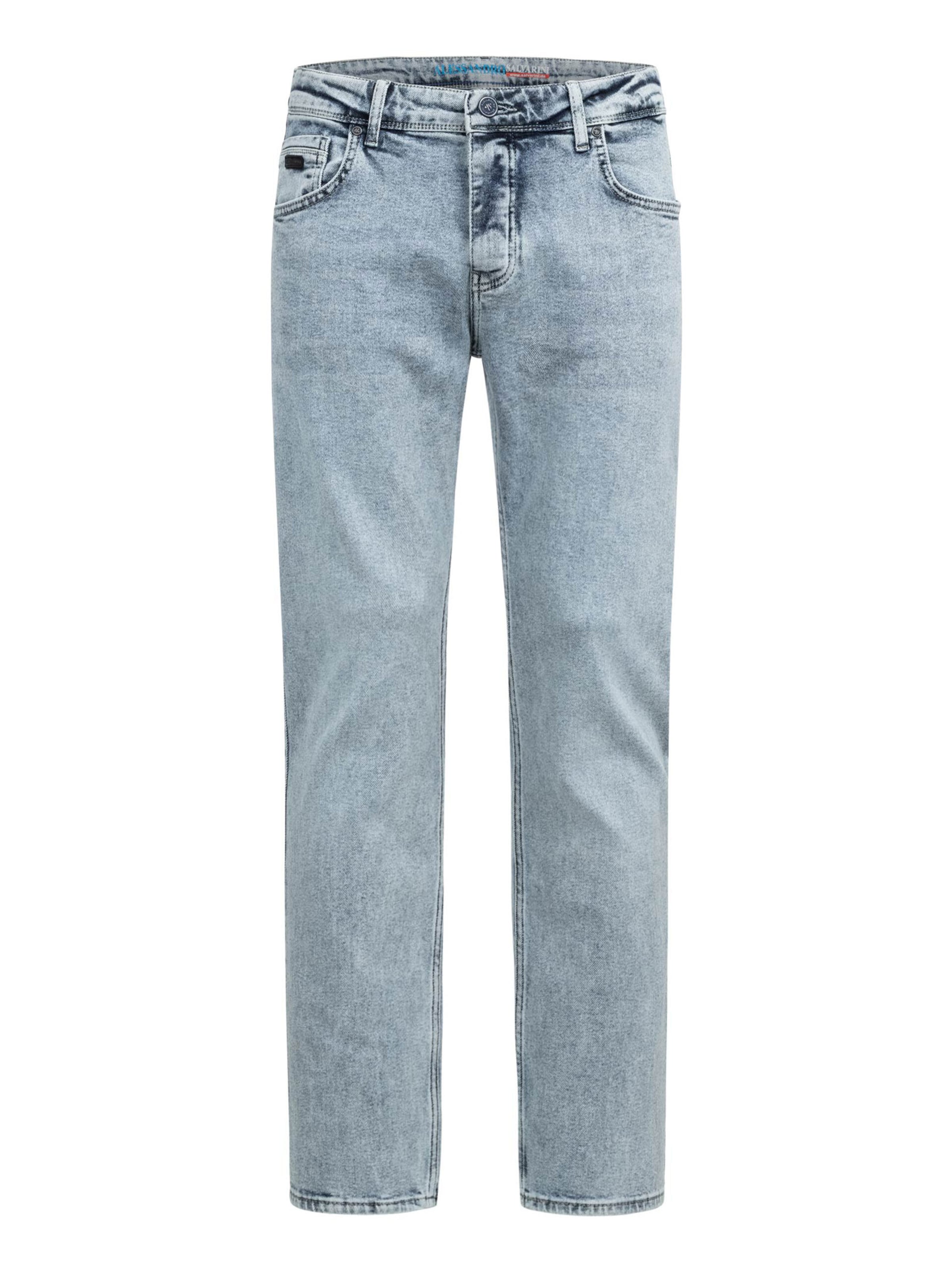 Alessandro Salvarini Regular Jeans in Blauw: voorkant