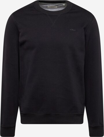 Sweat-shirt s.Oliver en noir : devant