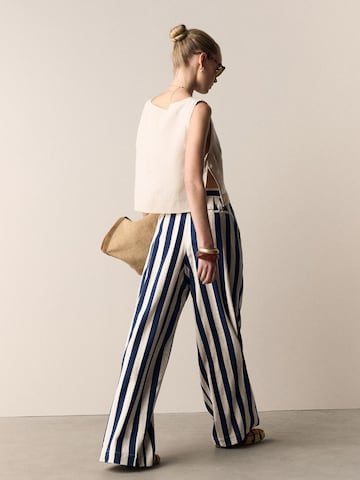 Next Wide Leg Hose in Blau
