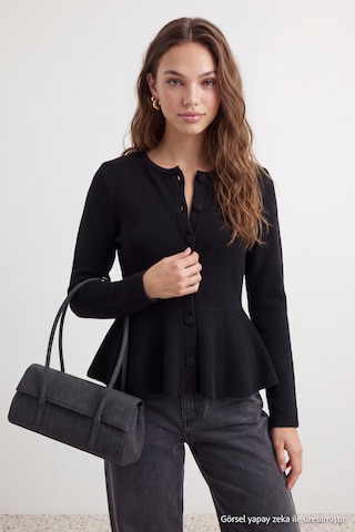 Trendyol - Cárdigan en negro: frente